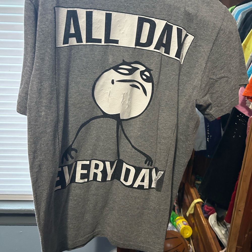 Gray Graphic Men's Shirt